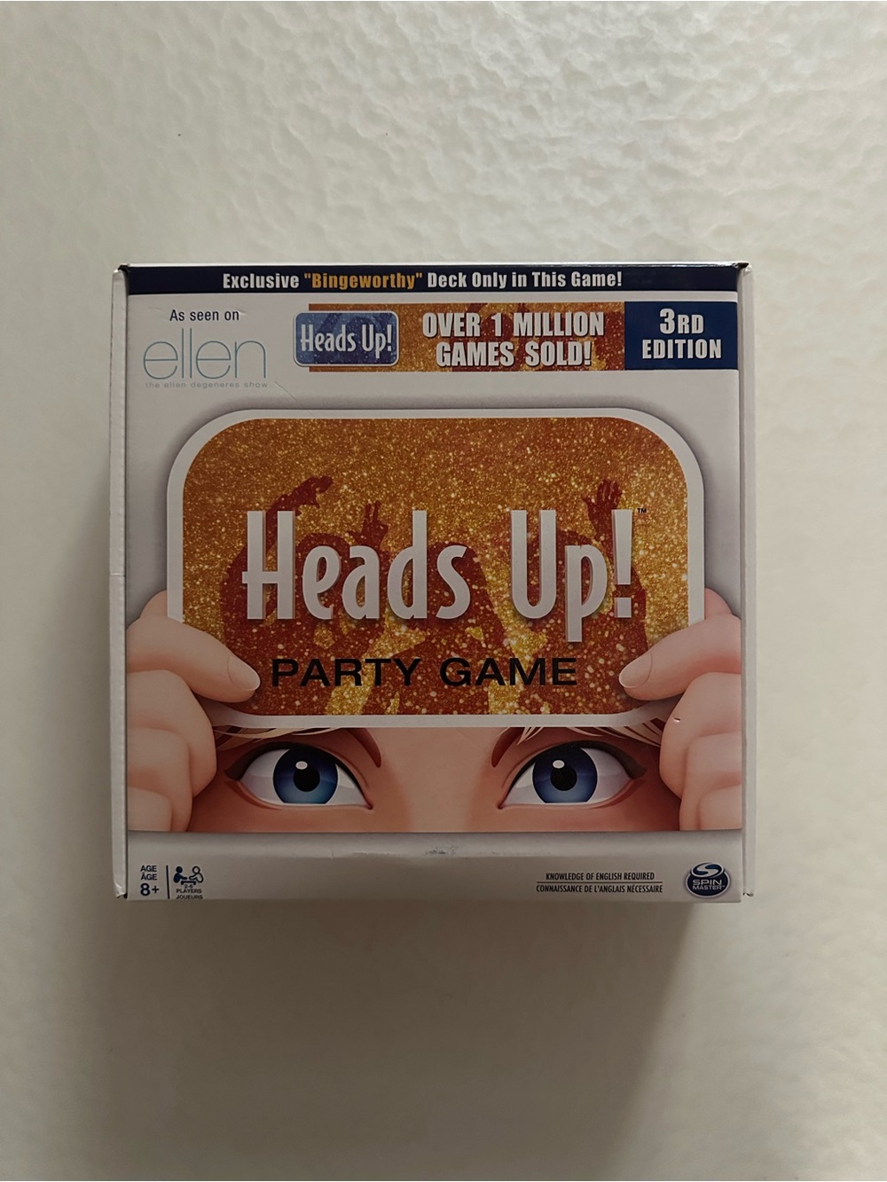 Heads Up Party Game 3rd Edition As Seen On Ellen Family Game Age 8+ Complete Set